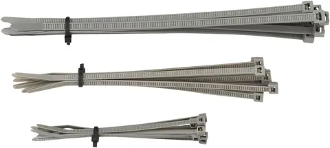 Moose Racing Cable Ties Grey 30Pk Cable Ties 4&quot; | 6&quot; | 8&quot; Gray 30-Pack