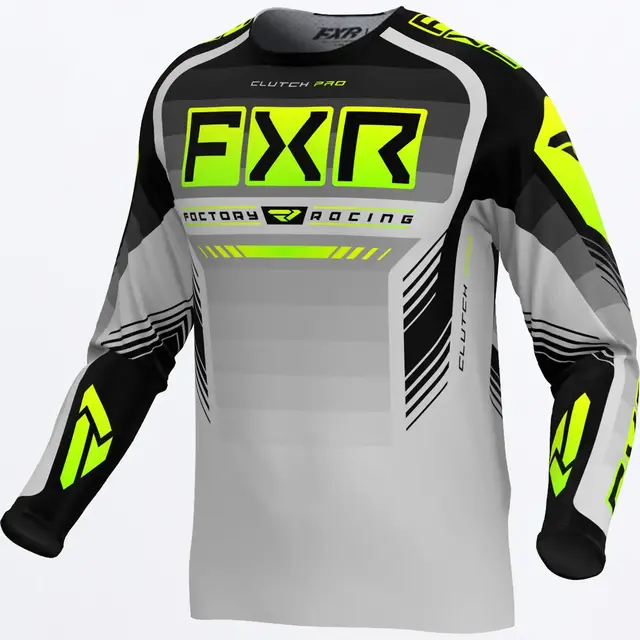 FXR Clutch Pro MX Trøye Grey/Hi Vis | L 