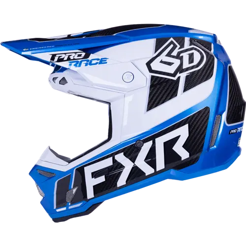 FXR 6D ATR-3 Hjelm XS Blå, Hvit, Sort 