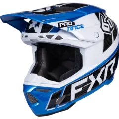 FXR 6D ATR-3 Hjelm XS Bl&#229;, Hvit, Sort