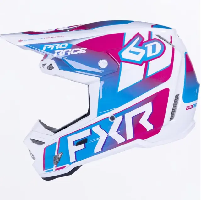 FXR 6D ATR-3 Hjelm XS Blå / Rosa / Hvit 