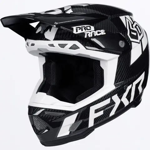 FXR 6D ATR-3Y Hjelm Prime - Sort/ Hvit