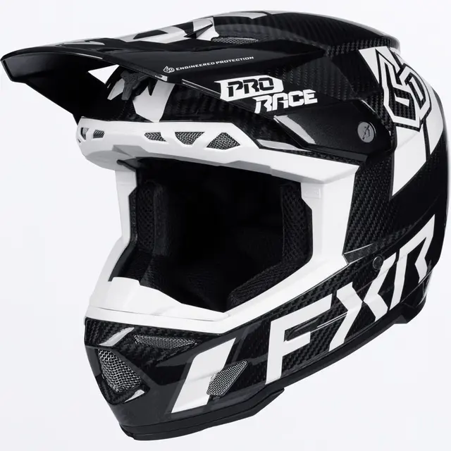 FXR 6D ATR-3 Youth Hjelm S Sort/ Hvit 