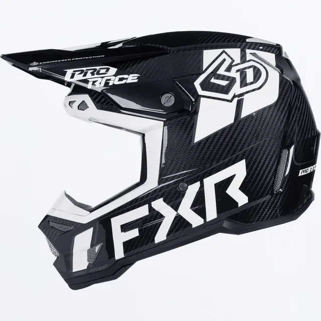 FXR 6D ATR-3 Youth Hjelm S Sort/ Hvit 