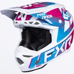 FXR 6D ATR-3 Youth Hjelm L Hvit / Bl&#229; / Rosa