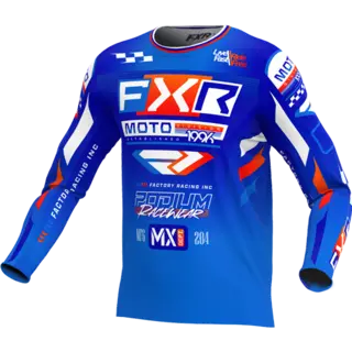 FXR Podium Gladiator Tr&#248;ye Bl&#229; / Hvit/ Nuke R&#248;d