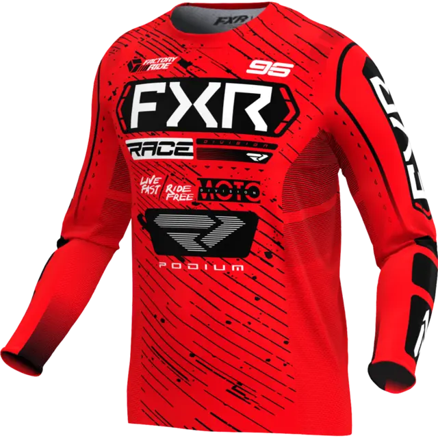 FXR Podium MX Trøye XS RED/BLACK 