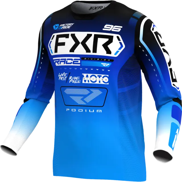 FXR Podium MX Trøye XS BLUE/WHITE 