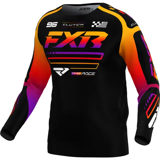 FXR Clutch MX Trøye S BLACK/SPECTRUM 