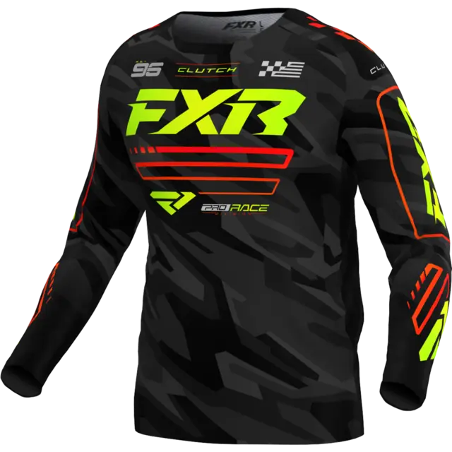 FXR Clutch MX Trøye XS NUKE/HIVIS/CAMO 