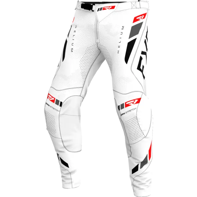 FXR Helium MX Bukse 28 WHITEOUT 