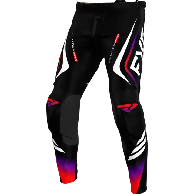 FXR Clutch Pro MX Bukse 28 BLACK/RED/PURPLE 