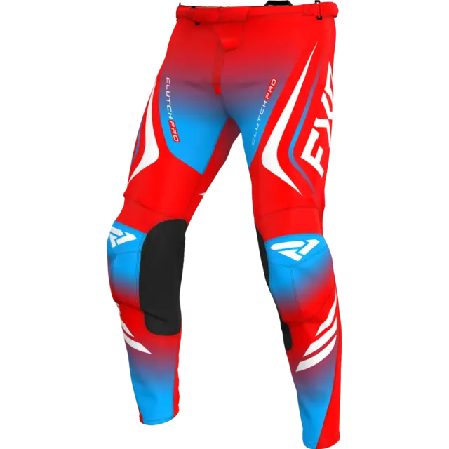 FXR Clutch Pro MX Bukse 28 RED/WHITE/CYAN 