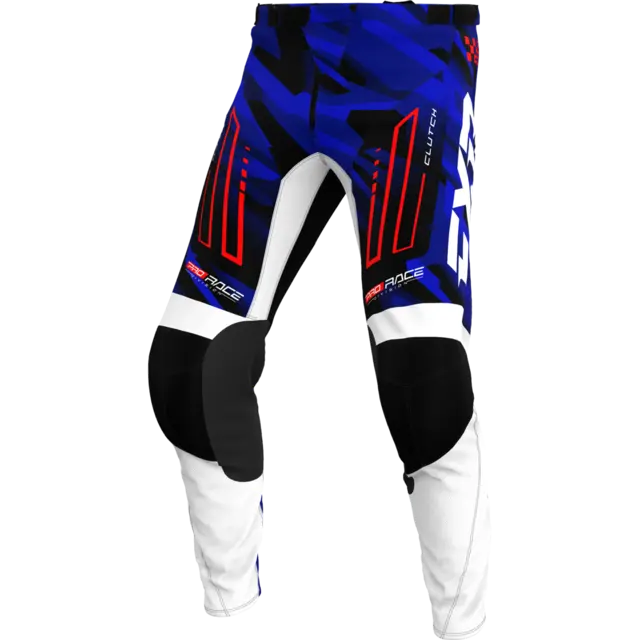 FXR Clutch MX Bukse 32 BLUE CAMO/RED 