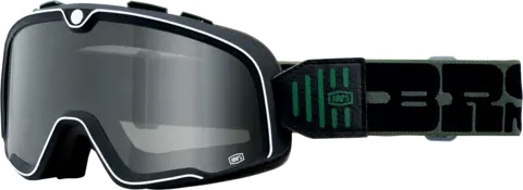 100% Barstow Crossbriller Sotet Glass - Svart/Gr&#248;nn