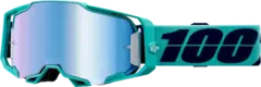 100 % Armega Crossbriller Blå Speilglass - Turkis