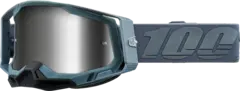 100% Racecraft 2 Crossbriller Sølv Speilglass - Battleship
