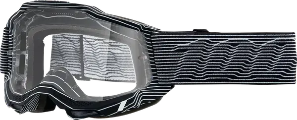 100% Accuri 2 Silo Crossbrille Klart Glass - Sort 