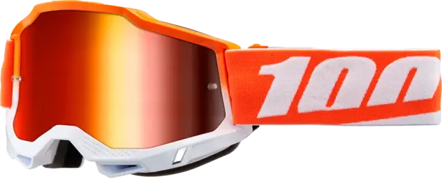 100% Accuri 2 Crossbriller Junior Rødt Speilglass - Oransje 