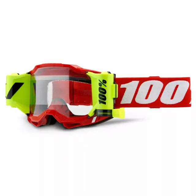 100% Accuri 2 Forecast Crossbriller Klart Glass - Rød/Gul 
