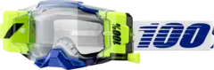 100% Armega Forecast Crossbriller Klart Glass - Roll-off - Bl&#229;/Gul