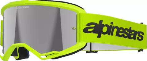 Alpinestars Vision 3 Crossbriller Wordmark s&#248;lv speil