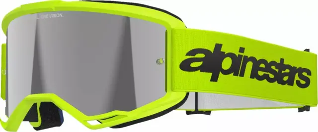 Alpinestars Vision 3 Crossbriller Wordmark sølv speil 
