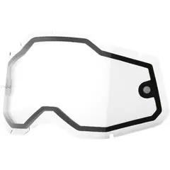 100% Brilleglass Klart Dobbeltglass Accuri 2 / Racecraft 2 / Strata 2