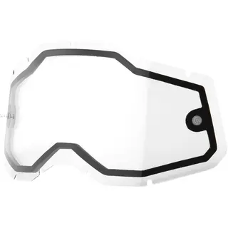 100% Brilleglass Klart Dobbeltglass Accuri 2 / Racecraft 2 / Strata 2
