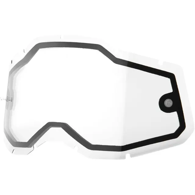100% Brilleglass Klart Dobbeltglass Accuri 2 / Racecraft 2 / Strata 2 