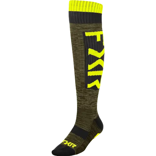 FXR MX-strømper Sort/HiVis 