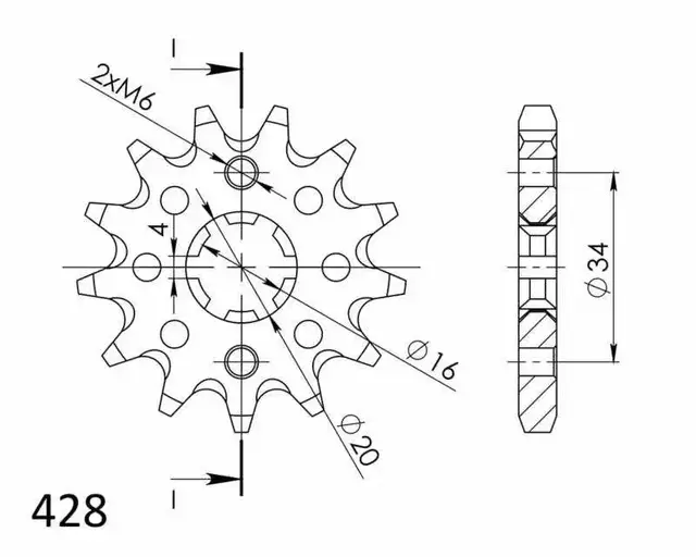 Supersprox / JT Framdrev 1263.14 14T 