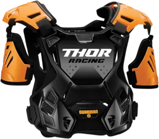 Thor Guardian S20 Roost Deflector XL/2XL Svart/Orange