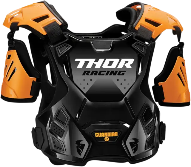 Thor Guardian S20 Roost Deflector XL/2XL Svart/Orange 