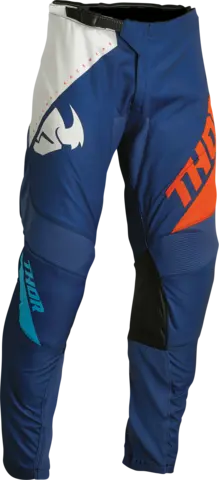 THOR Sector Edge Crossbukse Junior Bl&#229;/Oransje