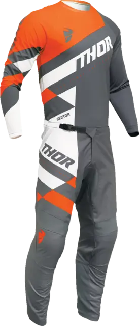 THOR Sector Checker Crossbukse 28 Grå/Oransje 
