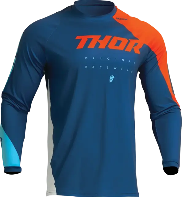 THOR Sector Edge Crosstrøye Junior S Blå/Oransje 