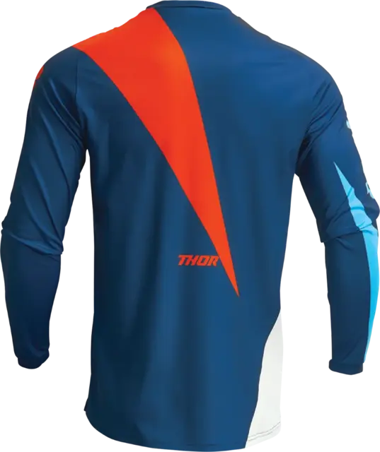 THOR Sector Edge Crosstrøye Junior S Blå/Oransje 