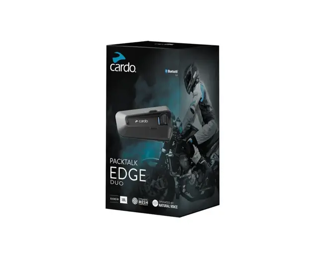 Cardo Packtalk Edge Duo Dobbelsett - for 2 hjelmer 
