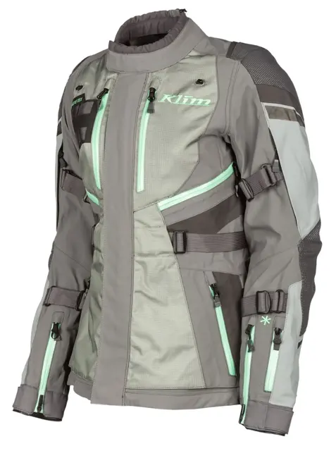Klim Artemis Motorsykkel Damejakke XL Monument Gray - Wintermint 
