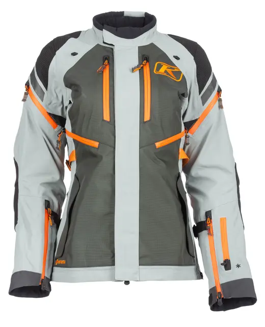 Klim Artemis Damejakke XS Asphalt - Ember Orange 