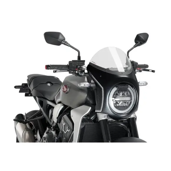Puig Nose Fairing, Carbon og Klar skerm Honda CB 1000 R 2018>2020 