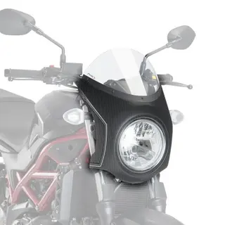 Puig Nose Fairing | Carbon Look with Cl ear Screen | Suzuki SV 650 N 2016>