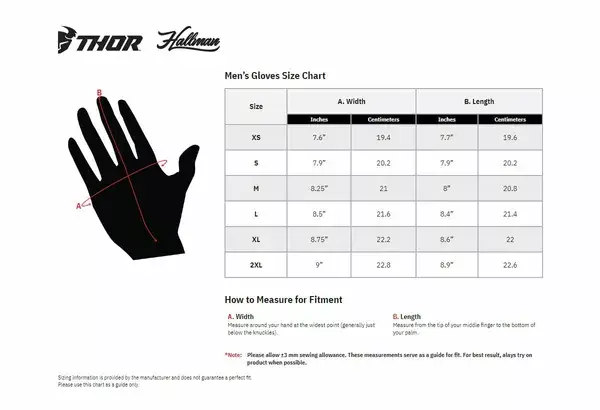 Thor Sportmode Riot Crosshanske XS Gul Fluo/Sort 