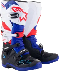 Alpinestars Tech 7 St&#248;vler 47 Svart/Bl&#229;/Hvit/R&#248;d