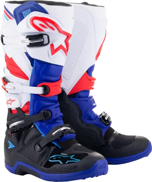 Alpinestars Tech 7 Støvler 47 Svart/Blå/Hvit/Rød 
