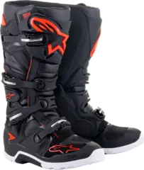 Alpinestars Tech 7 Enduro St&#248;vler 44,5 Vanntett - Sort/R&#248;d