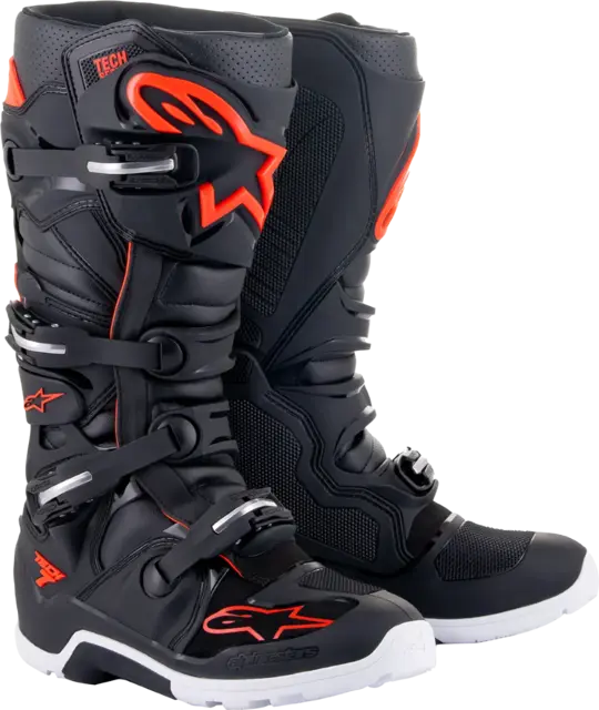 Alpinestars Tech 7 Enduro Støvler 44,5 Vanntett - Sort/Rød 
