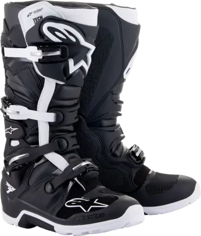 Alpinestars Tech 7 Enduro Støvler Vanntett - Sort/Hvit