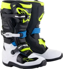 Alpinestars Tech 7S St&#248;vler Barn 42 Sort/Hvit/Bl&#229;/Gul
